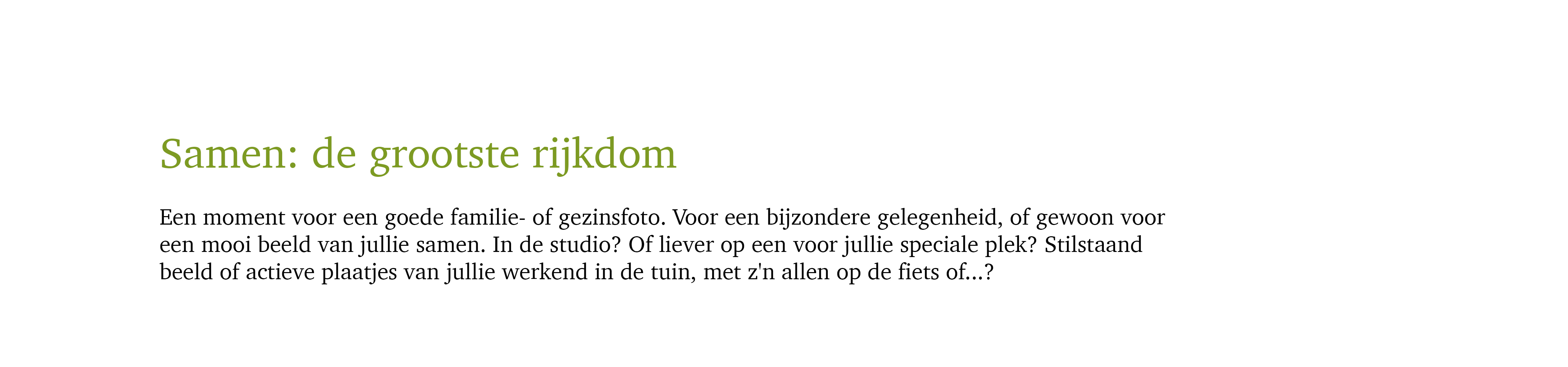 Familie gezin websitetekst 2019